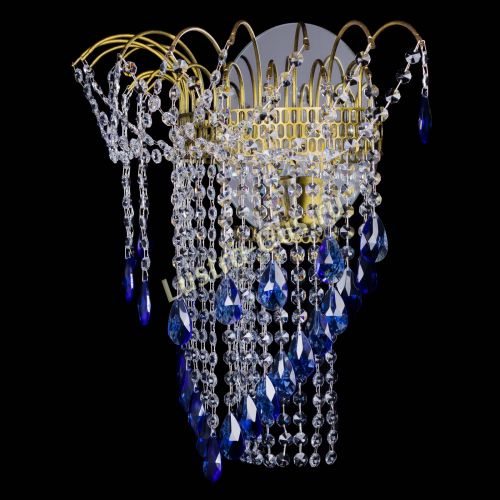 Бра Агата №4 под бронзу Синяя в Ижевске Гусь Хрустальный