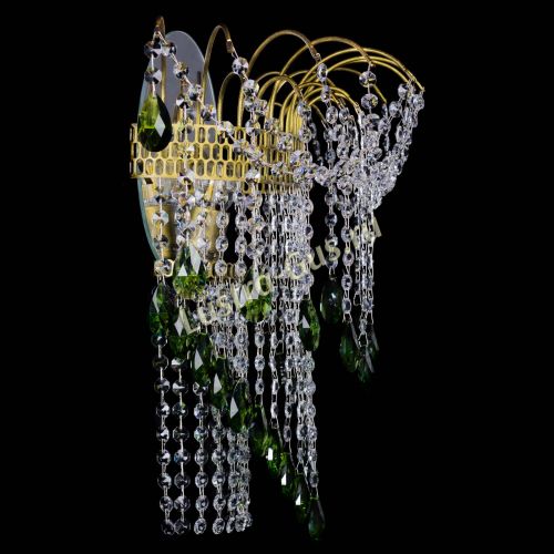 Бра Агата №4 под бронзу Зеленая в Ижевске Гусь Хрустальный