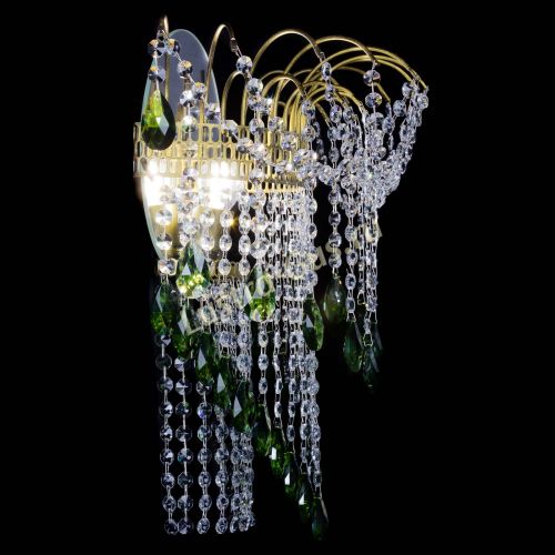 Бра Агата №4 под бронзу Зеленая в Ижевске Гусь Хрустальный