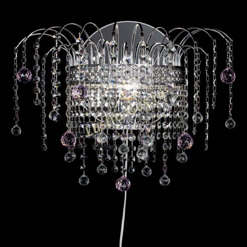 Бра Агата Венеция шар розовая в Ижевске Гусь Хрустальный