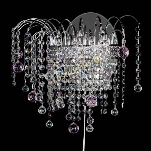 Бра Агата Венеция шар розовая в Ижевске Гусь Хрустальный