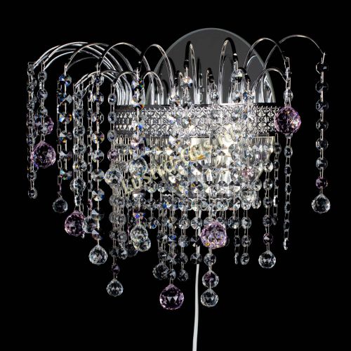 Бра Агата Венеция шар розовая в Ижевске Гусь Хрустальный