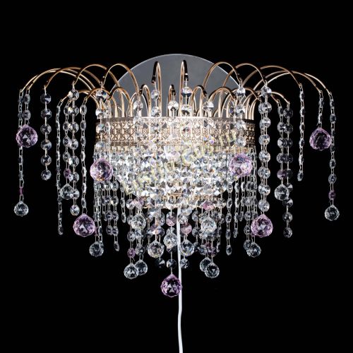 Бра Агата Венеция шар розовая в Ижевске Гусь Хрустальный