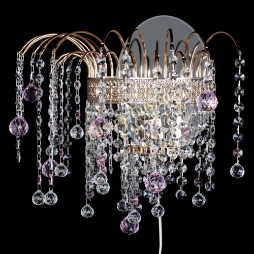 Бра Агата Венеция шар розовая в Ижевске Гусь Хрустальный