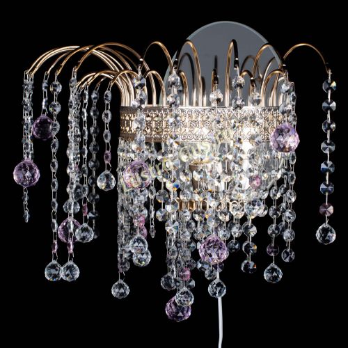 Бра Агата Венеция шар розовая в Ижевске Гусь Хрустальный