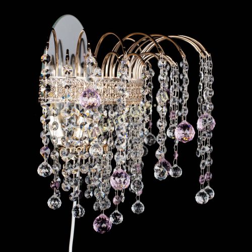 Бра Агата Венеция шар розовая в Ижевске Гусь Хрустальный