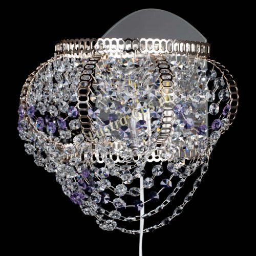 Бра Альфа №1 фиолетовая в Ижевске Гусь Хрустальный