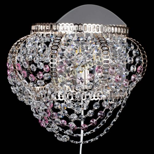 Бра Альфа №1 розовая в Ижевске Гусь Хрустальный