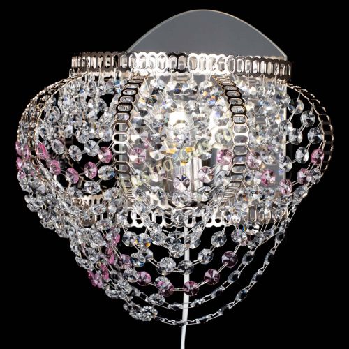 Бра Альфа №1 розовая в Ижевске Гусь Хрустальный