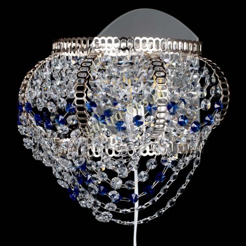 Бра Альфа №1 синяя в Ижевске Гусь Хрустальный