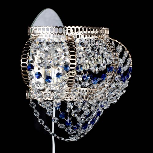 Бра Альфа №1 синяя в Ижевске Гусь Хрустальный