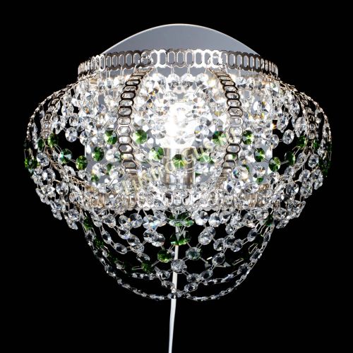 Бра Альфа №1 зеленая в Ижевске Гусь Хрустальный