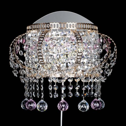 Бра Альфа №2 розовая в Ижевске Гусь Хрустальный