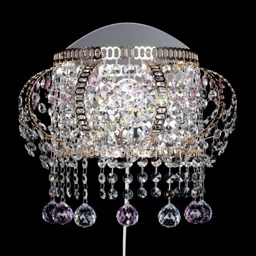 Бра Альфа №2 розовая в Ижевске Гусь Хрустальный