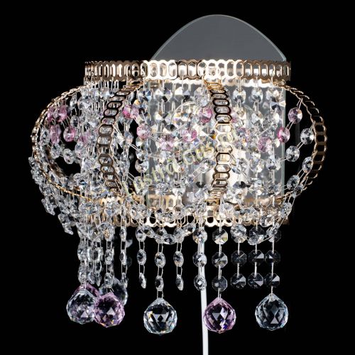 Бра Альфа №2 розовая в Ижевске Гусь Хрустальный