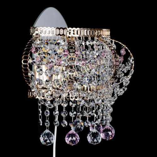 Бра Альфа №2 розовая в Ижевске Гусь Хрустальный