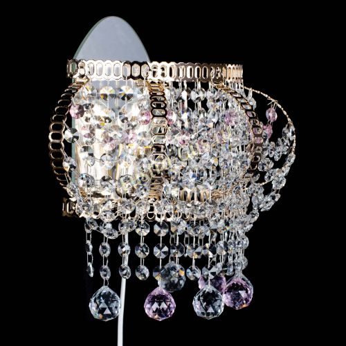 Бра Альфа №2 розовая в Ижевске Гусь Хрустальный