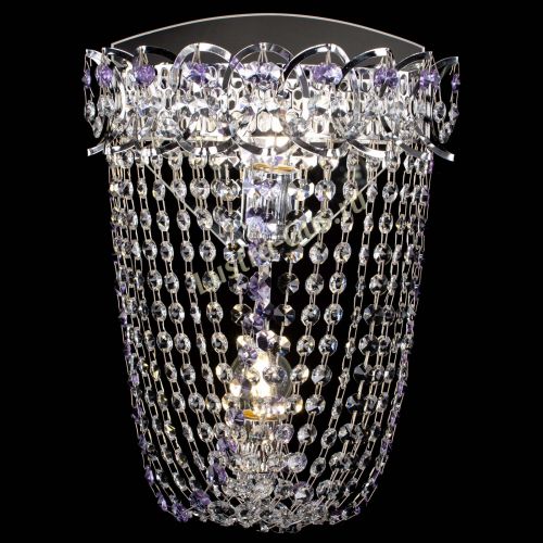 Бра Астра ажур №2 фиолетовая в Ижевске Гусь Хрустальный