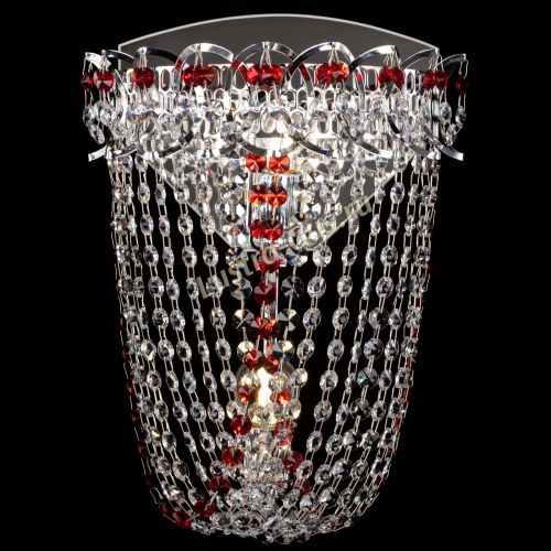 Бра Астра ажур №2 красная в Ижевске Гусь Хрустальный