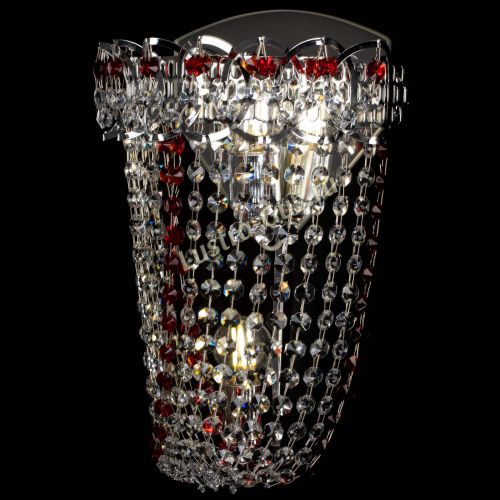 Бра Астра ажур №2 красная в Ижевске Гусь Хрустальный