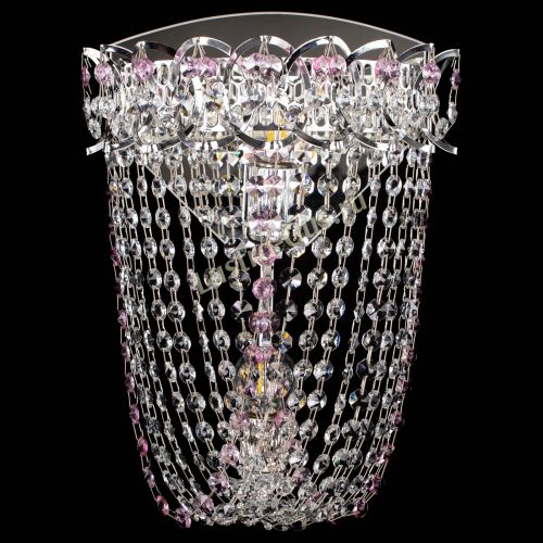 Бра Астра ажур №2 розовая в Ижевске Гусь Хрустальный