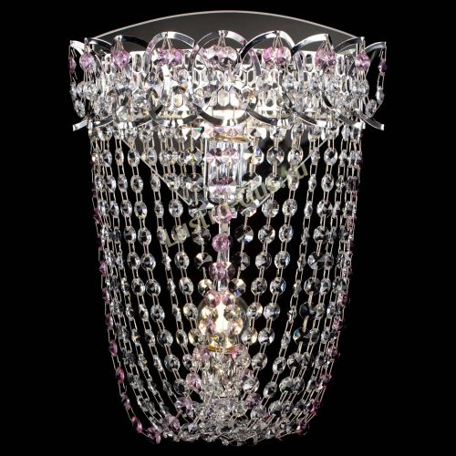 Бра Астра ажур №2 розовая в Ижевске Гусь Хрустальный