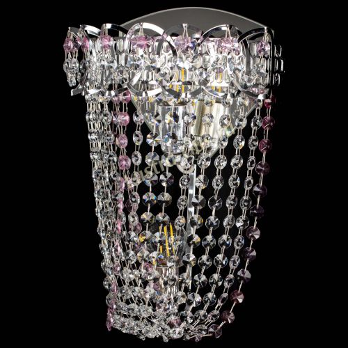 Бра Астра ажур №2 розовая в Ижевске Гусь Хрустальный