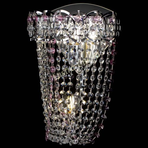 Бра Астра ажур №2 розовая в Ижевске Гусь Хрустальный