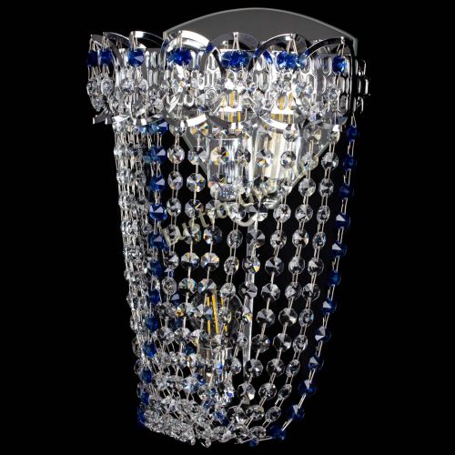 Бра Астра ажур №2 синяя в Ижевске Гусь Хрустальный