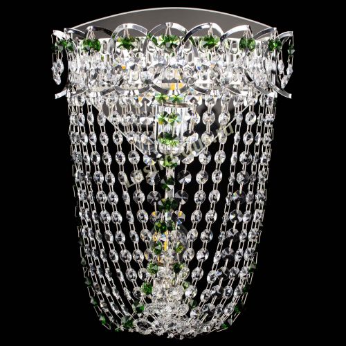 Бра Астра ажур №2 зеленая в Ижевске Гусь Хрустальный