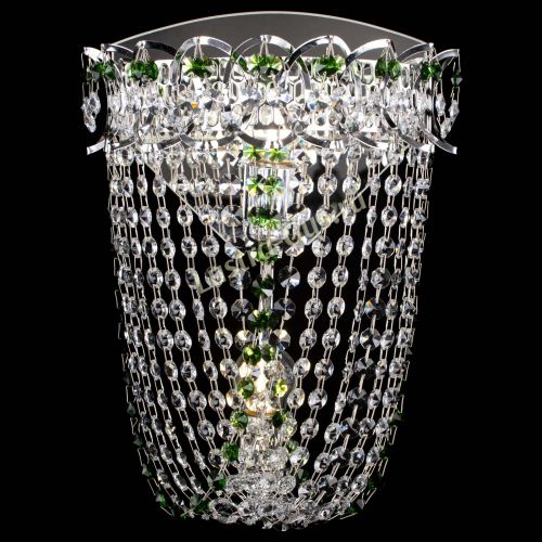 Бра Астра ажур №2 зеленая в Ижевске Гусь Хрустальный