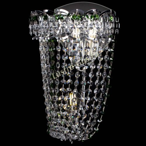 Бра Астра ажур №2 зеленая в Ижевске Гусь Хрустальный