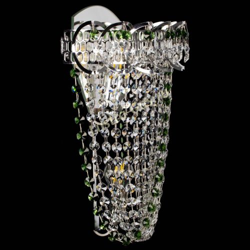 Бра Астра ажур №2 зеленая в Ижевске Гусь Хрустальный