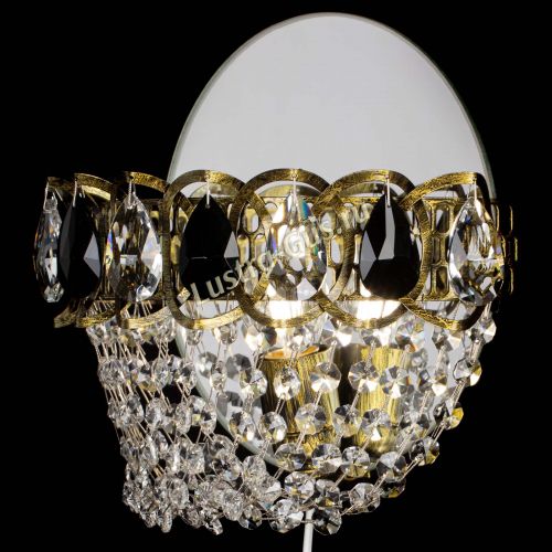 Бра Астра ажур под бронзу черная в Ижевске Гусь Хрустальный