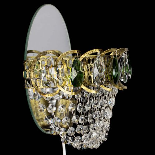 Бра Астра ажур под бронзу зеленая в Ижевске Гусь Хрустальный