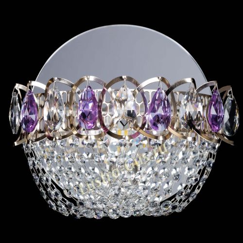 Бра Астра ажур фиолетовая в Ижевске Гусь Хрустальный