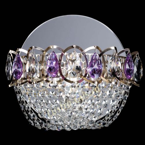 Бра Астра ажур фиолетовая в Ижевске Гусь Хрустальный