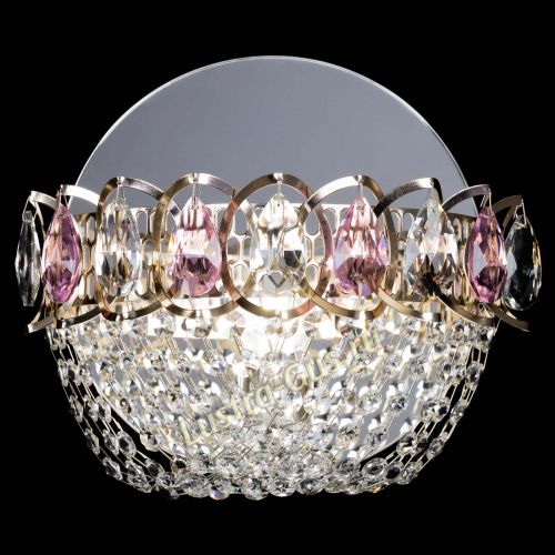 Бра Астра ажур розовая в Ижевске Гусь Хрустальный