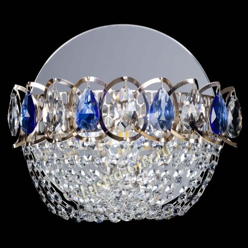 Бра Астра ажур синяя в Ижевске Гусь Хрустальный