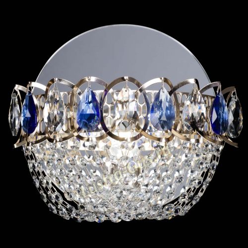 Бра Астра ажур синяя в Ижевске Гусь Хрустальный