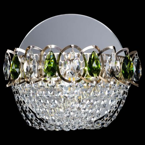 Бра Астра ажур зеленая в Ижевске Гусь Хрустальный