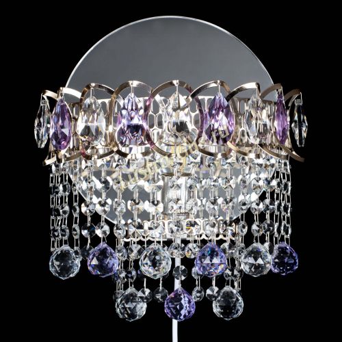 Бра Астра Капель шар 30 Фиолетовая в Ижевске Гусь Хрустальный