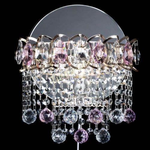 Бра Астра Капель шар 30 Розовая в Ижевске Гусь Хрустальный