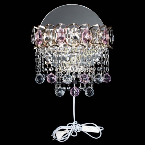 Бра Астра Капель шар 30 Розовая в Ижевске Гусь Хрустальный