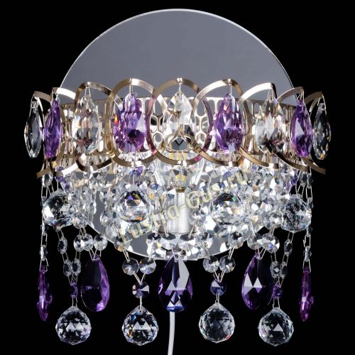 Бра Астра Паутинка фиолетовая в Ижевске Гусь Хрустальный