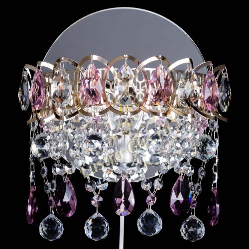 Бра Астра Паутинка розовая в Ижевске Гусь Хрустальный