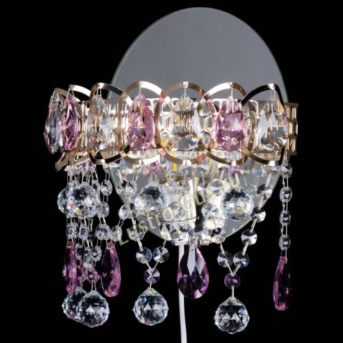 Бра Астра Паутинка розовая в Ижевске Гусь Хрустальный