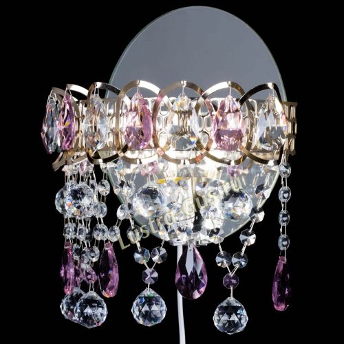 Бра Астра Паутинка розовая в Ижевске Гусь Хрустальный