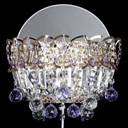 Бра Астра пластинка шар Фиолетовая в Ижевске Гусь Хрустальный