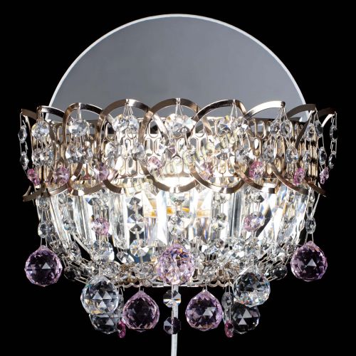 Бра Астра пластинка шар Розовая в Ижевске Гусь Хрустальный